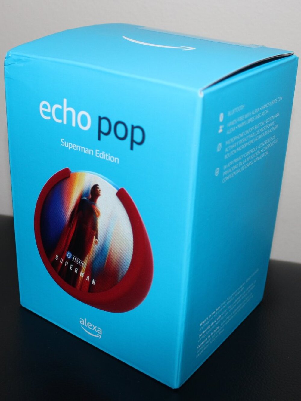 3/$188❤️new sealed Limited Edition Amazon Alexa Echo Pop Superman Edition 2025